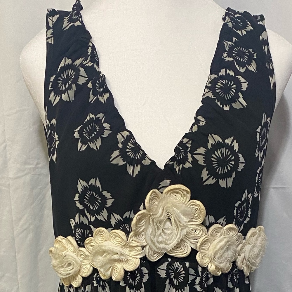 New Directions Floral Sleeveless Dress Womens Medium Whimsigoth Fairy Grunge Y2K - Picture 3 of 6